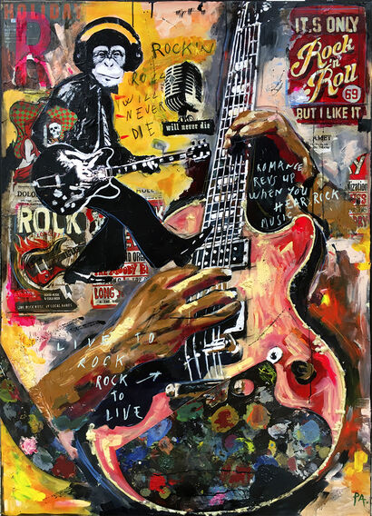 rock and roll - a Paint Artowrk by Paolo Socal PA